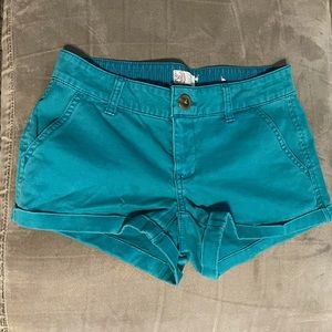 Turquoise shorts